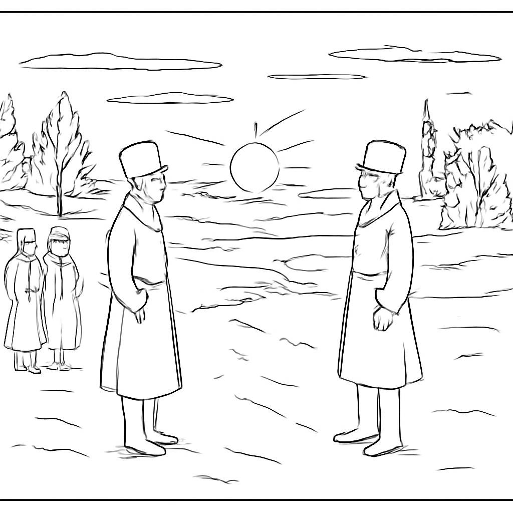 Дуэль на зимнем поле