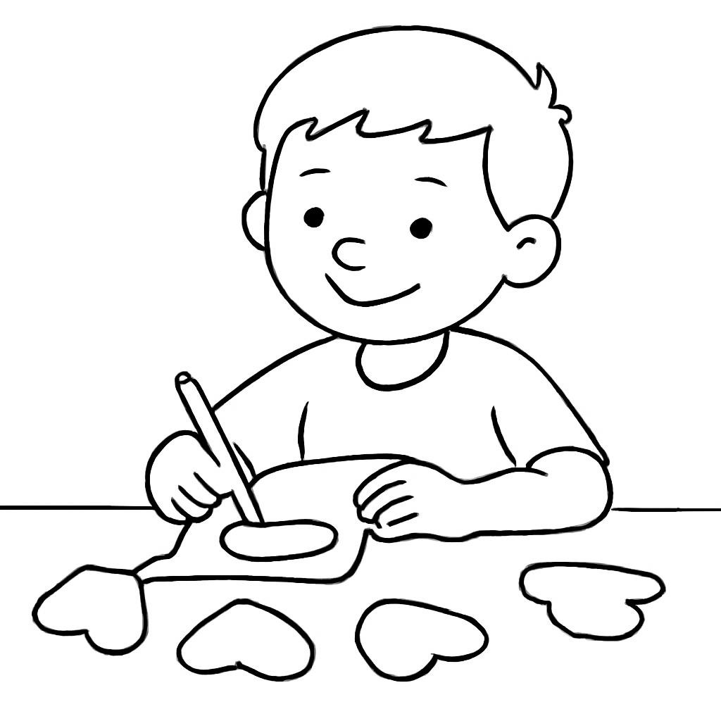 Контурная иллюстрация шаблона и одинаковых деталей