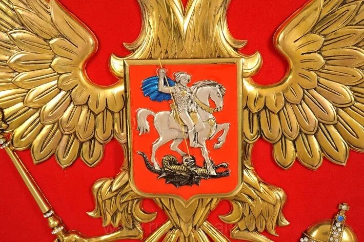 Слайд 7 «Всадник на груди орла» — иллюстрация к презентации «История создания герба России» по истории для 6 класса