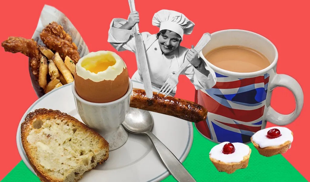 Слайд 7 «Английская кухня: Fish and Chips» — иллюстрация к презентации «Welcome to England!» по английскому языку для 5 класса